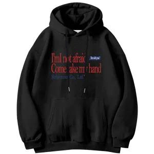 {매장정품}리브레너 REBRENNER DTF 스탠다드 어프레이드 스웨츠 후디 블랙DTF Afraid University Sweat Hoo
