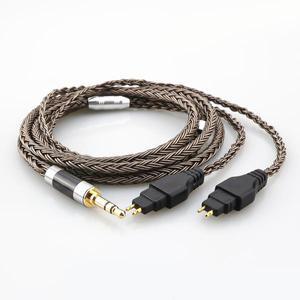 Sennheiser HD580 HD600 HD25 HD660S hd565 업그레이드 밸런스드 2.5mm 4.4 xlr 이어폰 용 16 코어 7N OCC