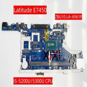 ZBU10 LA-A961P dell Latitude E7450 노트북 마더 보드 I3 I5 I7 5th Gen CPU CN-0R1VJD CN-0TFVF9 DDR3 10