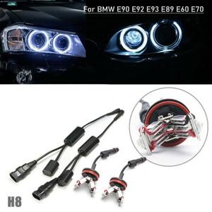 자동차 헤일로 엔젤 아이즈 LED 라이트 H8 6W 백색 전구 BMW 호환 호환 E90 E92 E93 E89 E60 E70 1 세트