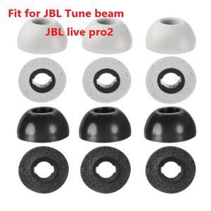 JBL호환 TUNE BEAM 무선 액세서리용 메모리 폼 팁 6개 Live pro2 이어버드