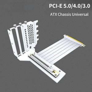 Phanteks PCI Express 5.0 4.0 3.0 익스텐션 케이블 16X 라이저 화이트 범용 7 VGA 수직 GPU RTX4090 카드