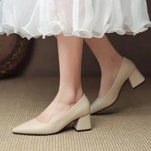 승무원 구두 하객 고급 신발 통굽 면접 키높이 (48PFV)