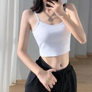 [하프클럽/셀러허브_여성트랜드패션]ONM ABC0392 요 끈나시 크롭탑 원피스 미