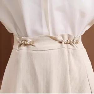 브로치 정장 액세서리 허리 조절 진주 옷핀 6개 세트