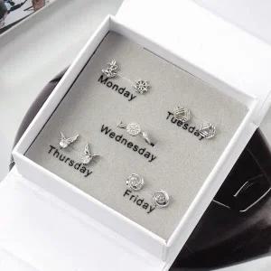 [더블유쇼핑]블링포유 귀걸이 4종   반지 세트 쥬얼리 선물세트_11014121_588404