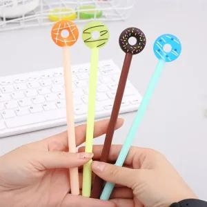 도넛볼펜 판촉용 홍보용 귀여운 예쁜 캐릭터 볼펜 중성펜 소량 인쇄 제작  각인 인쇄가능 