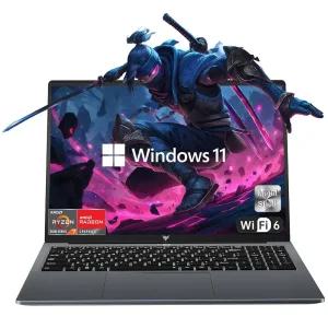 2025 AMD 노트북 16인치 컴퓨터 Ryzen 7 5700U(8C/16T 4.3GHz) 16GB RAM 512GB NVMe SSD 윈도우 11 라데온