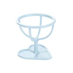 화장대 정리 메이크업 물방울퍼프 거치대 받침대 스카이블루