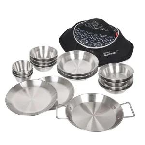 [LFM643O6_58]테이블웨어 식기 가방세트 캠핑그릇 18P