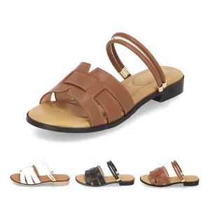 엘칸토 마쯔 여성 투웨이 플랫 샌들 2cm LCWW25M326