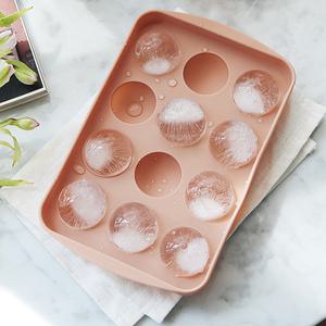 국산 실리콘 얼음트레이 얼음틀 아이스볼 메이커 동그란 왕볼 원형 12구