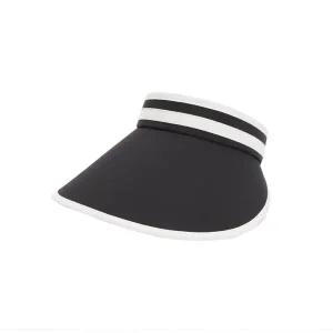 [르까프] 여성 베이직 썬캡 화이트블랙 LE4C109WBK
