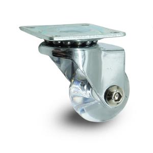 소형 투명 3.81cm 회전형 무소음 실내 사무용 가구 의자 바퀴 캐스터