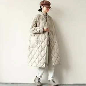 [헬리꽁땡][헬리꽁땡]퀼팅누빔터틀패딩롱코트