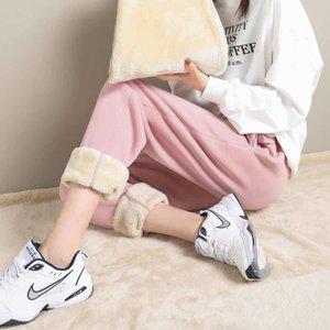밴딩 겨울바지 여성 안감 방한 트레이닝 기모 융털 조거 보온 팬츠
