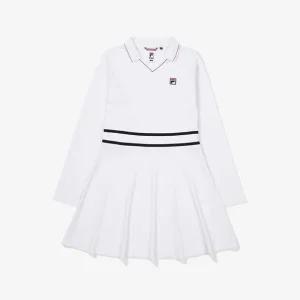 스커트 TQJ FS2OPF3351F-OWH 피케 스판 카라 원피스