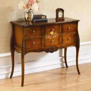 [JHP3RT06_51AN]브라운 엔틱 화장대 테이블 서랍장 콘솔