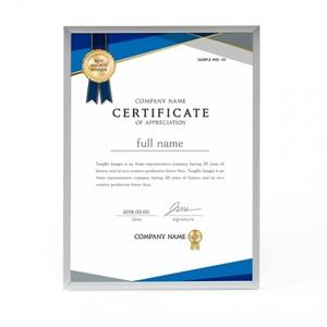 (실버) 모던온 A4 평면 벽걸이 탁상액자 상장액자