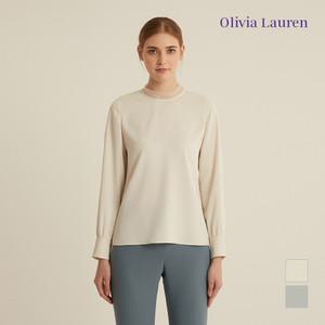 [올리비아로렌] 오간자 밴드넥 블라우스_VOCNLXS2121