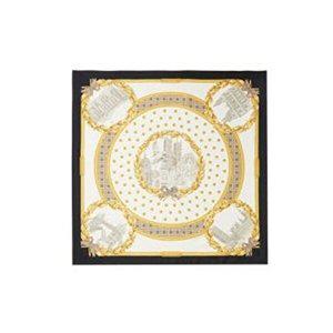 [버버리]버버리 모뉴먼츠 프린트 실크 스퀘어 스카프 80665621