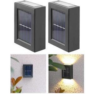 LED 태양유니광 야외 조명등 비상등 벽부등 벽등 2개