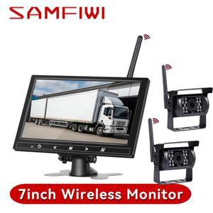 HD 무선 트럭 모니터 화면, IR 나이트 비전, 후면보기 카메라, 자동차 TV, 버스, RV, 트레일러, 굴삭기, 리