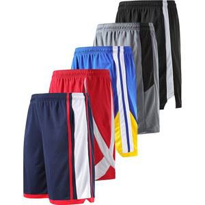 [DS-11] 온애이 리버티 포켓 드라이 액티브웨어가 포함된 보이즈 청소년 운동용 메시 농구 반바지 5팩 수입