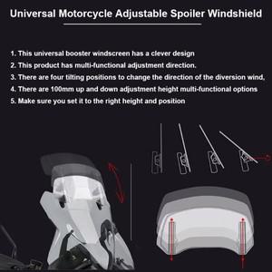 nmax 거치대 Majesty 400/ABS X-City 125 오토바이 앞 유리 확장 조절 가능한 스포일러 디플렉터 YAMAHA NM