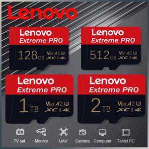 대용량usb Lenovo 2TB 메모리 카드 128GB 1TB 512GB 256GB 마이크로 TF SD V60 고속 Cameracarto De Memria