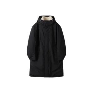 [커스텀멜로우](강남점) 블랙 퍼 카라 롱 다운 코트 CWUAW24883BKX