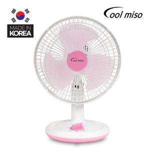 국내생산 미소마루 탁상용 유선 선풍기 MF-2015 핑크 2단풍량 좌우회전