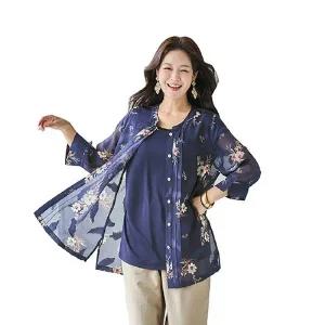 [NS홈쇼핑][바띠] 자카드 재킷+인견 슬리브리스[35360284]