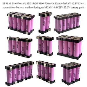 (맞춤형) INR18650 35E 배터리 3500-7000mAh 30amps 스크루 드라이버 전극 3S1P