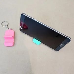 핑크 민트 미니 핸드폰거치대 키홀더