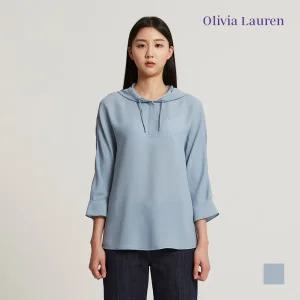 [올리비아로렌] 라글란소매 후드 블라우스_VOCNLWF7231