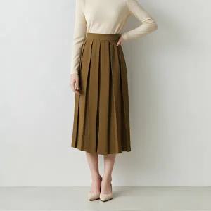 [롯데백화점]티뷰 플리츠 플레어 밴딩 스커트_V5C-CSK006