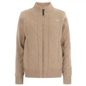 [샵앤][샵앤] NO2404 여성 하프넥 골프 안감 오리털 니트 가디건점퍼 LB-WJP-20010-베이지