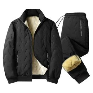 데누아르 남여공용 양털 기모 안감 방한 깔깔이 세트 점퍼 바지 상하의 세트