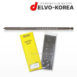 OHMI V-17 1X7X200 십자비트 10개입 6.35mm 육각 전동드라이버 비트 오미 델보코리아