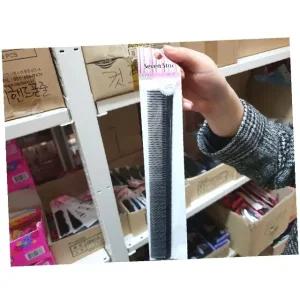 칠성 미용 컷트빗 블랙 일자빗 꼬리빗 헤어 스타일링빗 (WFK349R)