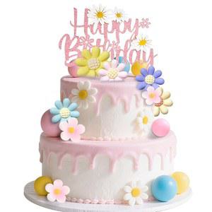 케이크 장식 꽃 케이크 토퍼 보호 케이크 장식