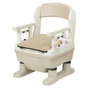 고품질 팔걸이 탈부착 이동변기 1P 요양원 성인용 간이화장실 (WCDD86F)