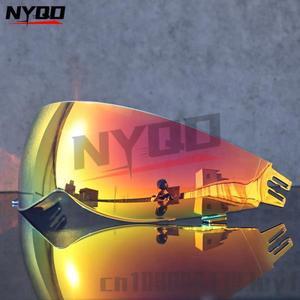 ORZ 헬멧 렌즈  레트로 복고풍 엔틱 풀 페이스 PC 소재 판타지 블루 나이트 비전 GB3/GB7