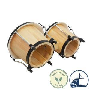 IRIN 6 인치 봉고 드럼 나무 색상 더블 타악기 아프리카 재즈 스타일 탬버린 휴대용 음악 쿠바