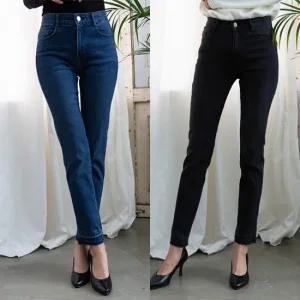 [레이나] 브리튼 히트기모 일자핏 데님