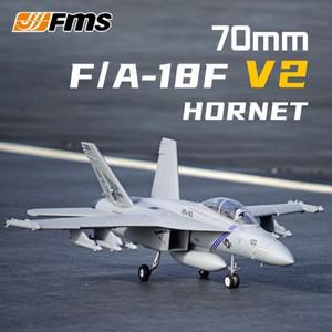 FMS 70mm 컬버트 FA-18 호넷 V2 PNP 버전  조립 폼 대형 항공기 고정익 모델 RC 장난감
