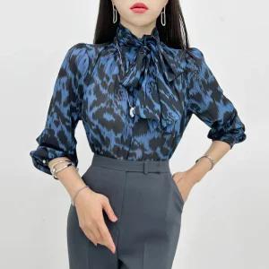 금찌 로빈 레오파드 블라우스 ST7834B