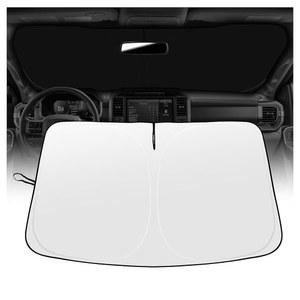 2021-2025 포드 F150 라리아트, 킹 랜치, 플래티넘, XLT 리미티드 랩터용 넥스제니어스 윈드실드 선쉐이드, 수납 가방 포함 접이식 전면 창문 선쉐이드, 액세서리 윈드쉐이드 선쉐이드 보호기