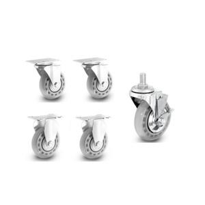 무소음 바퀴/투명/우레탄